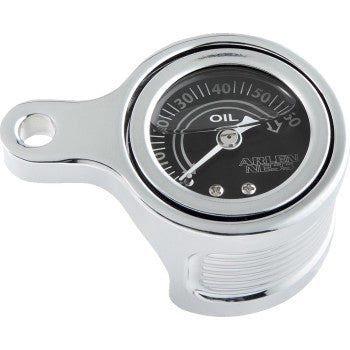 Arlen Ness 610-100 Oil Pressure Gauge Kit For M8 Engines - Chrome