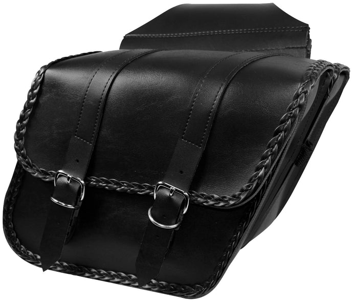 Willie & Max 58707-20 Compact Braided Slant Saddlebag