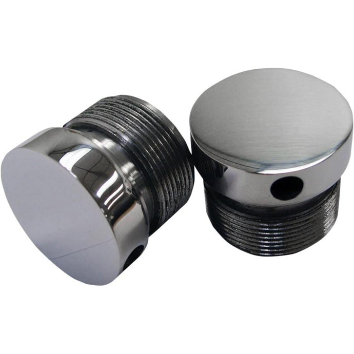La Choppers LA-7504-39 Flush-Mount Fork Caps - 39mm - Polished