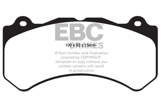 Ebc DP41853R EBC Yellowstuff Brake Pad Sets