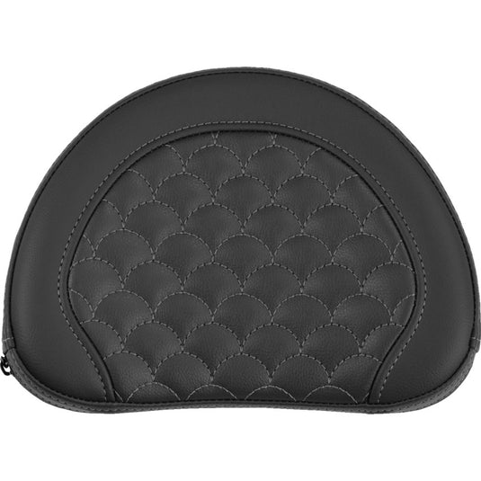 Saddlemen 051320902 Contoured Sissy Bar Pad for Roadsofa DS Seats - Gray Stitching