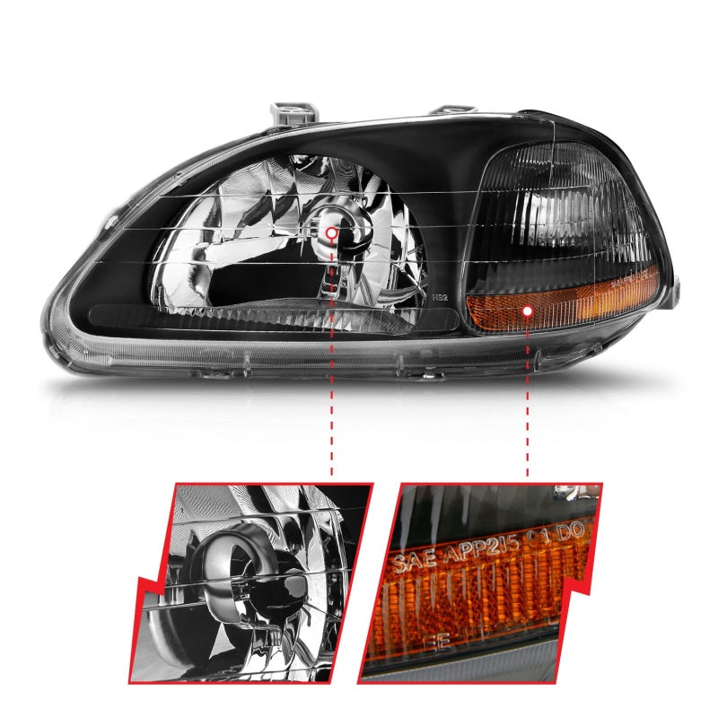 Load image into Gallery viewer, Anzo 121067 ANZ Crystal Headlights
