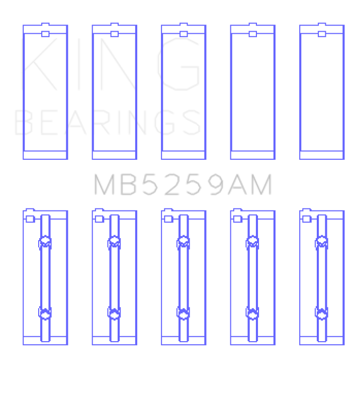Load image into Gallery viewer, King Engine Bearings MB5259AM KING Main Bearings
