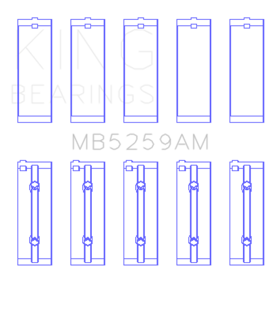King Engine Bearings MB5259AM KING Main Bearings