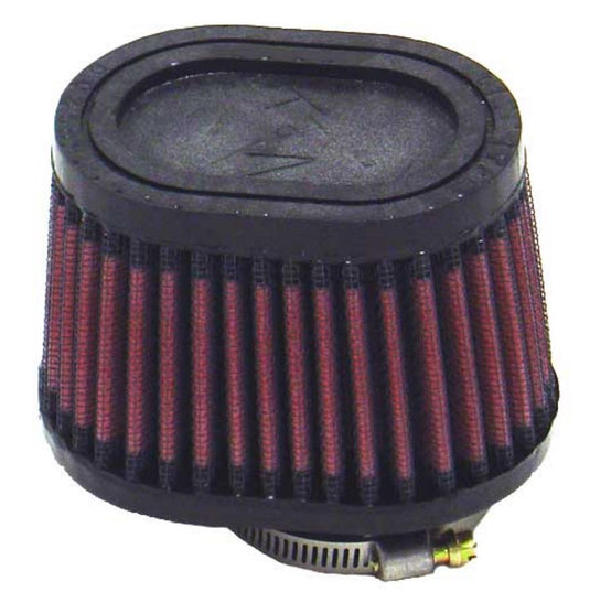 K&N Engineering RU-2450 Universal Oval Air Filter - Rubber End Cap