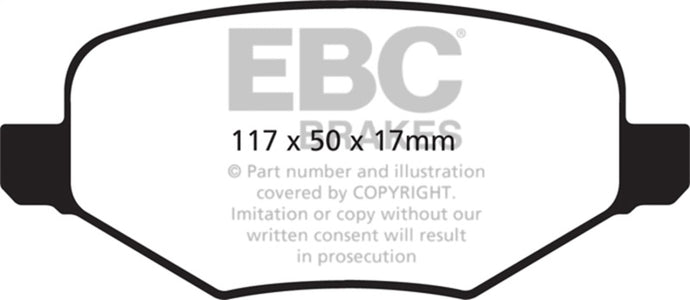 Ebc DP41826R EBC Yellowstuff Brake Pad Sets