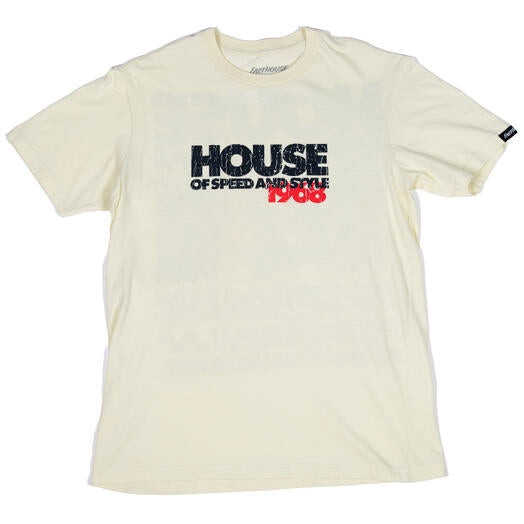 Fasthouse The House SS T-Shirt (Medium, Natural)