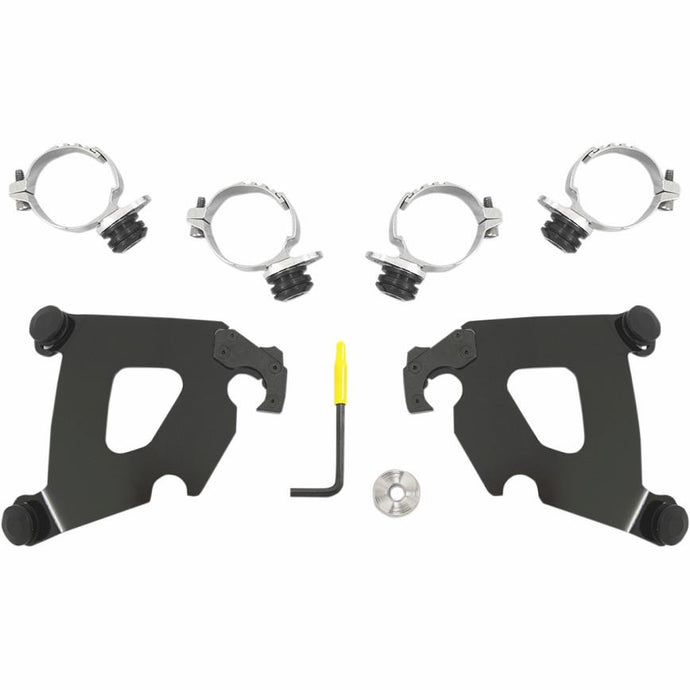 Memphis Shades MEB2015 Trigger-Lock Mount Kit for Cafe Fairing - Black