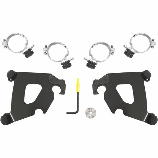 Memphis Shades MEB2015 Trigger-Lock Mount Kit for Cafe Fairing - Black