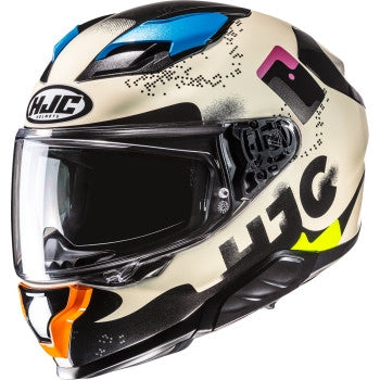 Hjc F71 Faco Helmet (X-Large, Blue/Pink (MC-28))