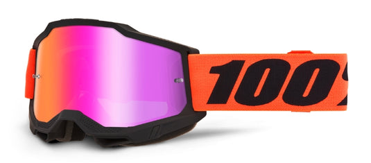 100% Accuri 2 Ferran Goggles (One Size Fits Most, Ferran / Mirror Dark Red Lens)
