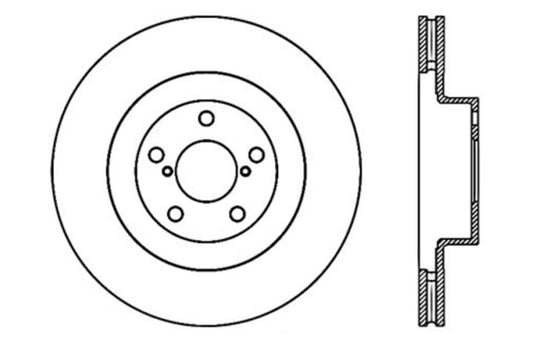 Stoptech 128.47018R ST Drilled Sport Brake Rotors