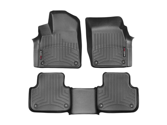 Weathertech 44887-1-2 WT FloorLiner - Front - Blk