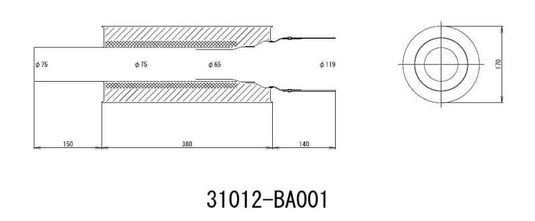 Hks 31012-BA001 HKS Exhaust - Carbon-Ti