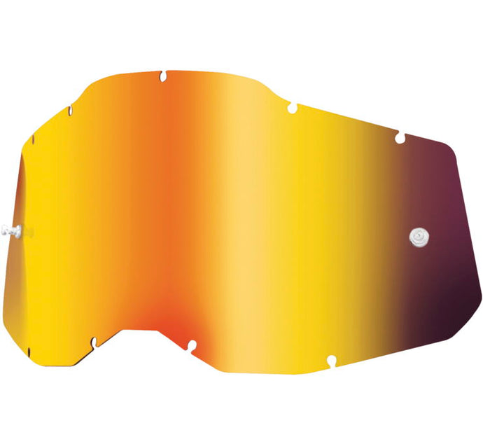 100% Lens for Racecraft 2/Accuri 2/Stratus 2 Goggles - Red Mirror