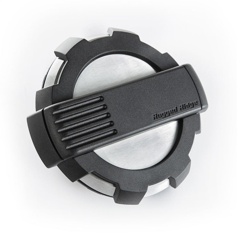 Load image into Gallery viewer, Rugged Ridge 11425.10 RUG Fuel Tank Caps / Doors
