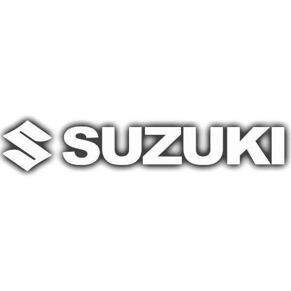 Factory Effex 08-94414 Die Cut Sticker - 3ft. Logo - Suzuki - White