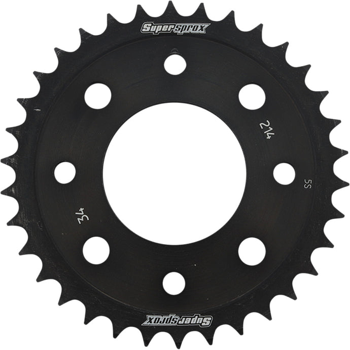 Supersprox RFE-214-34-BLK Countershaft Steep Rear Sprocket - Steel/Black - 34T