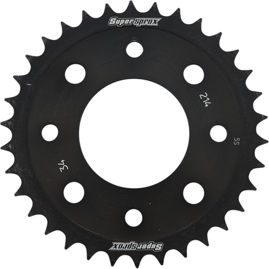 Supersprox RFE-214-34-BLK Countershaft Steep Rear Sprocket - Steel/Black - 34T