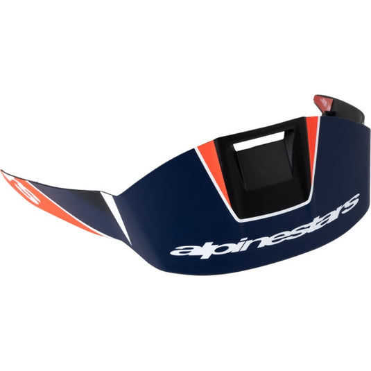 Alpinestars Standard Spoiler for Supertech R10 Helmet - Team - Black/Carbon Red Fluo/Blue
