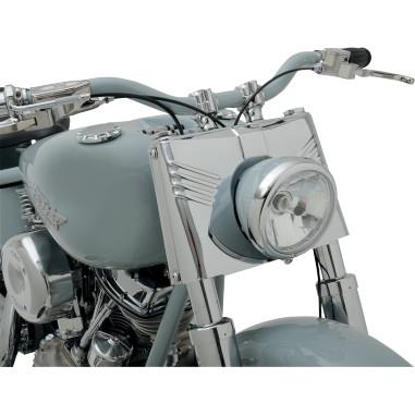 Drag Specialties DS-222911 5-Piece Fork Tins - Ribbed - Chrome