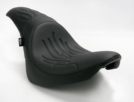 Drag Specialties 0802-0393 Predator Seat - Flame Stitch