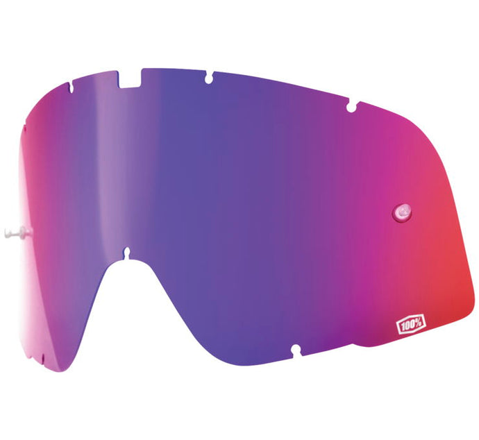 100% Replacement Lenses for Barstow Classic Goggles - Red/Blue Mirror