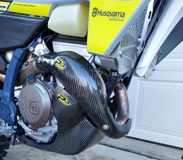 P3 201087 Header Heat Shield - Carbon Fiber