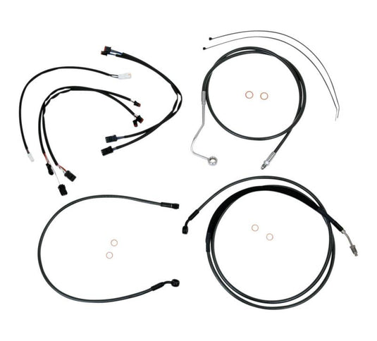 Magnum 487941 Black Pearl Handlebar Installation Kit for 12-14in. Ape