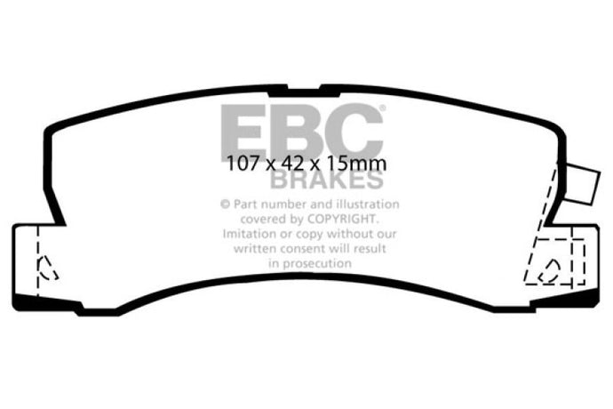 Ebc DP4628R EBC Yellowstuff Brake Pad Sets