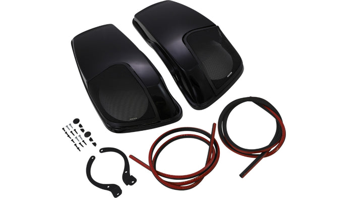 Kicker 46HDBLVB Saddlebag Speaker Lid - Smooth Black