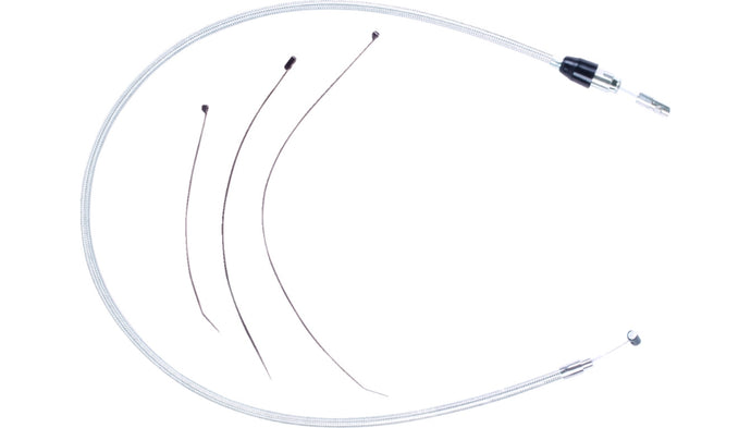 Magnum 32386HE Alternate Length Sterling Chromite Quick Connect Braided Upper Clutch Cable - 49in.