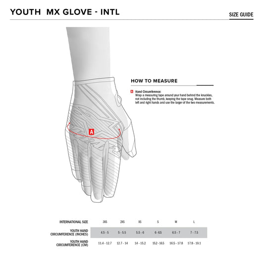 Alpinestars Radar Youth Gloves (X-Small, Red/Silver)
