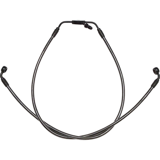 Magnum 47024 Designer Series DOT Braided Non-ABS Lower Brake Line Aeemblies - Black Pearl