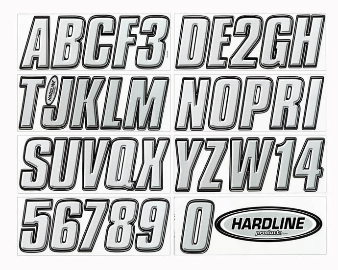 Hardline SIBLK800 HRL Registration Letters