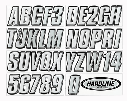 Hardline SIBLK800 HRL Registration Letters