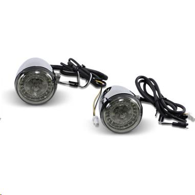 Custom Dynamics PB-IND-ECE-AW-C Probeam Dynamic Ringz Turn Signals with Smoke Lenses - Chrome