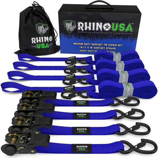 Rhino Usa RCHT-4PACK-BLU RSA Tie Down Kits