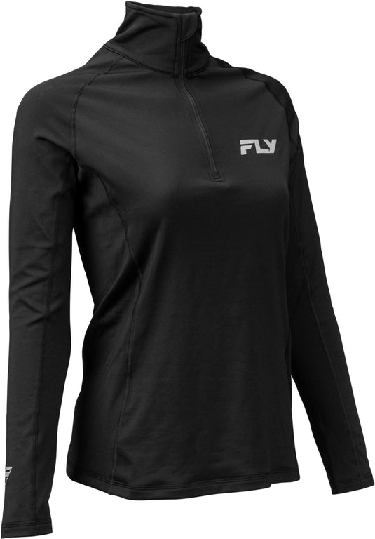 Fly Racing Base Layer Heavyweight Womens Top (XX-Large, Black)