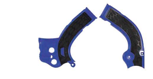 Acerbis 2689411034 X-Grip Frame Guards - Blue/Black