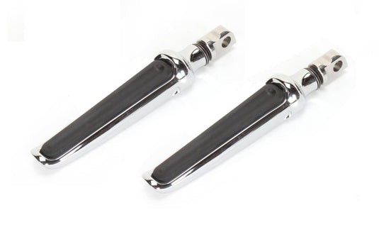 Performance Machine 0035-0065-CH Contour Male Mount Footpegs - Rubber Insert - Chrome