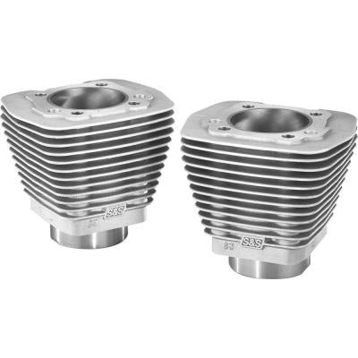 S&S Cycle 91-7210 Evolution Style Aluminum Cylinders - 3-1/2in. Bore - Natural