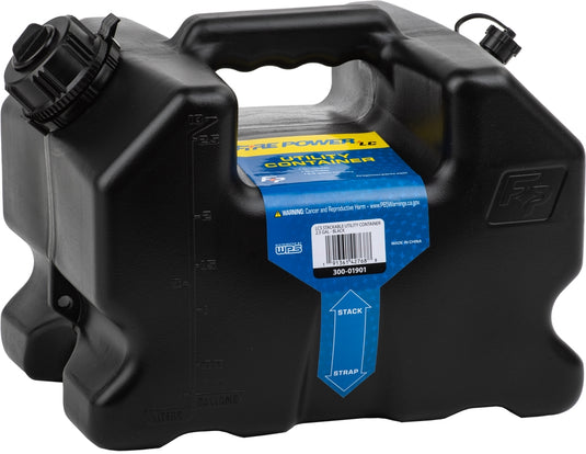 Fire Power 300-01901 LCS Utility Container - 2.5gal - Black
