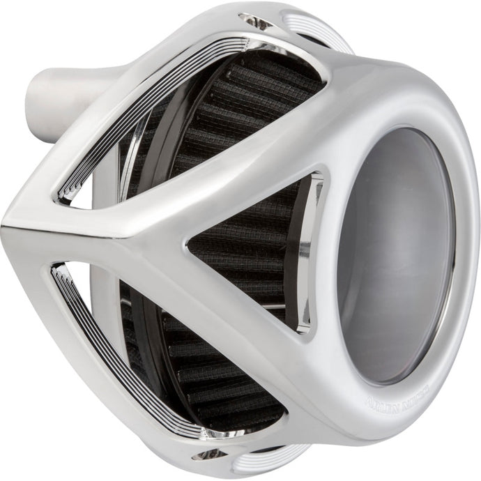 Arlen Ness 600-243 Clear Tear Series Air Cleaner Kit - Chrome