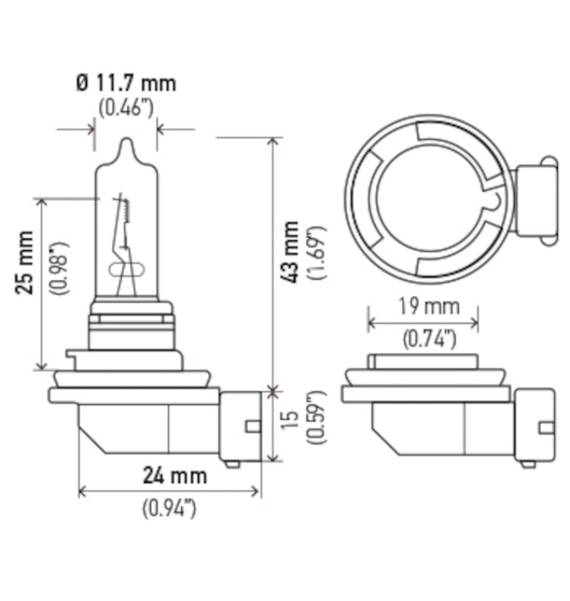 Load image into Gallery viewer, Hella H9 HELLA Miniature Bulb
