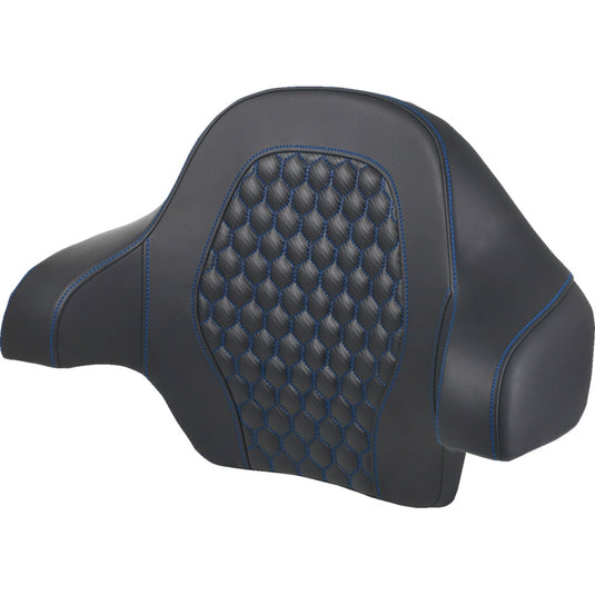 Saddlemen 814-07-15101 Roadsofa Tour-Pak HC Backrest Pad for King Tour-Pak - Blue Stitching