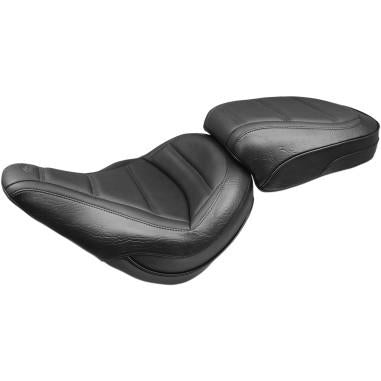 Mustang 75062 Standard Touring Passenger Seat - Quad Stitch - Black