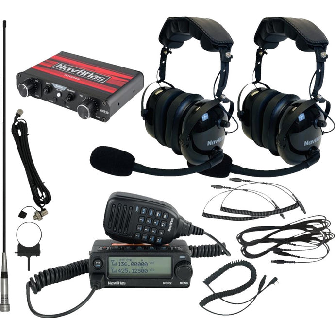 Navatlas NI2ROHBK2 Wide Kit with Over the Head Headset - Two Premium Headsets - Black
