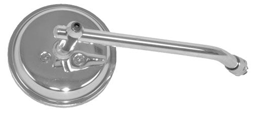 Emgo 20-06819 3in. Chrome Stamped Steel Mirror with Yamaha Right Hand Stem