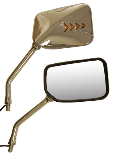 Emgo 20-37365 OEM Style Mirror - Chrome - Right
